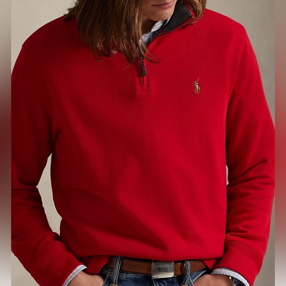 Polo Ralph Lauren Estate-Rib Quarter-Zip Pullover Size XL